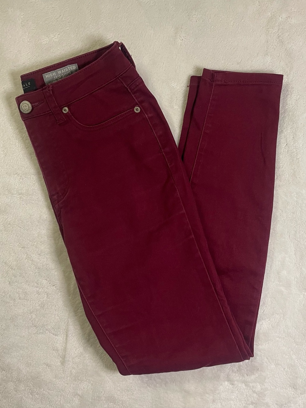 Aeropostale Maroon High Waisted Jeggings size 2